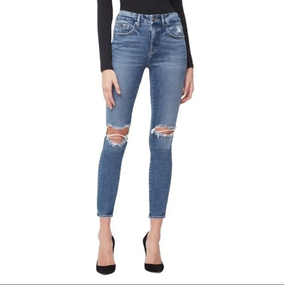GOOD AMERICAN Good Legs High Waist Crop Skinny Jeans 28 6 Nordstrom Kardashian